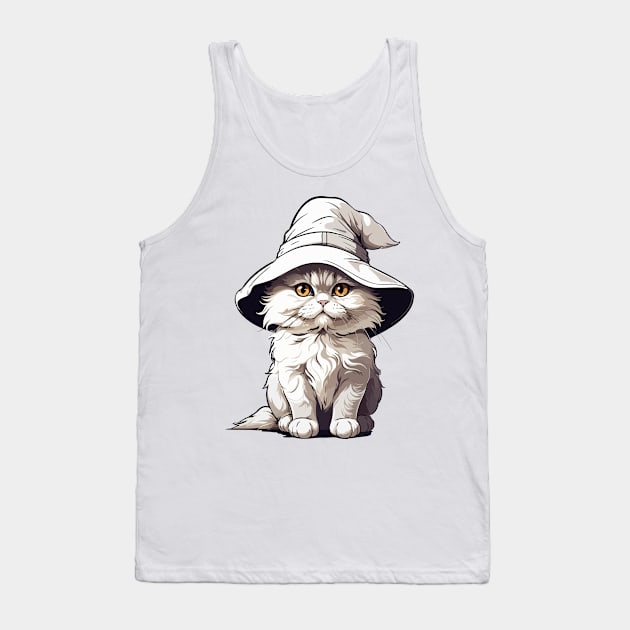 Magical Wizard Cat Tank Top by FabRonics